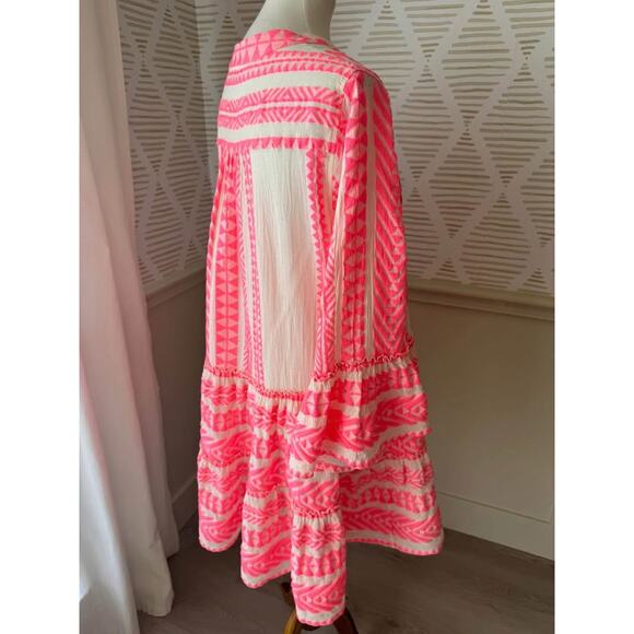 Devotion Twins Women’s Large Rose Embroidered Ella Tunic Dress - Picture 9 of 10